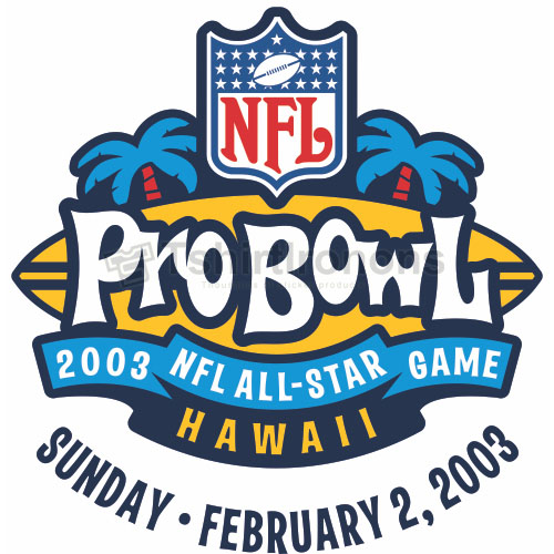 Pro Bowl T-shirts Iron On Transfers N692 - Click Image to Close